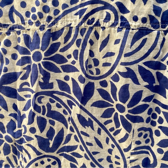 Original Roberta Roller Rabbit Dress Blue White Long Sleeve Button Down - Picture 9 of 11